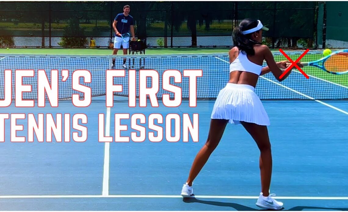 Beginner Tennis Lesson | Forehand & Backhand From Scratch