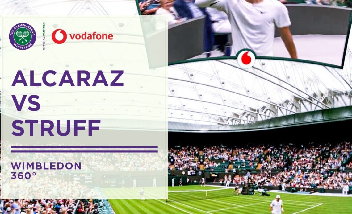 Carlos Alcaraz vs Jan-Lennard Struff | Day One | Wimbledon Uncovered in 360° | Wimbledon 2022