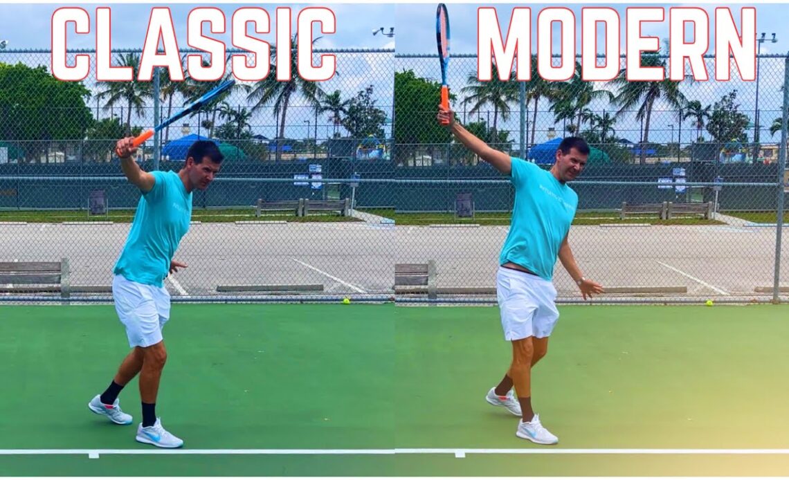 Classic vs Modern One-Handed Backhand Tennis Technique