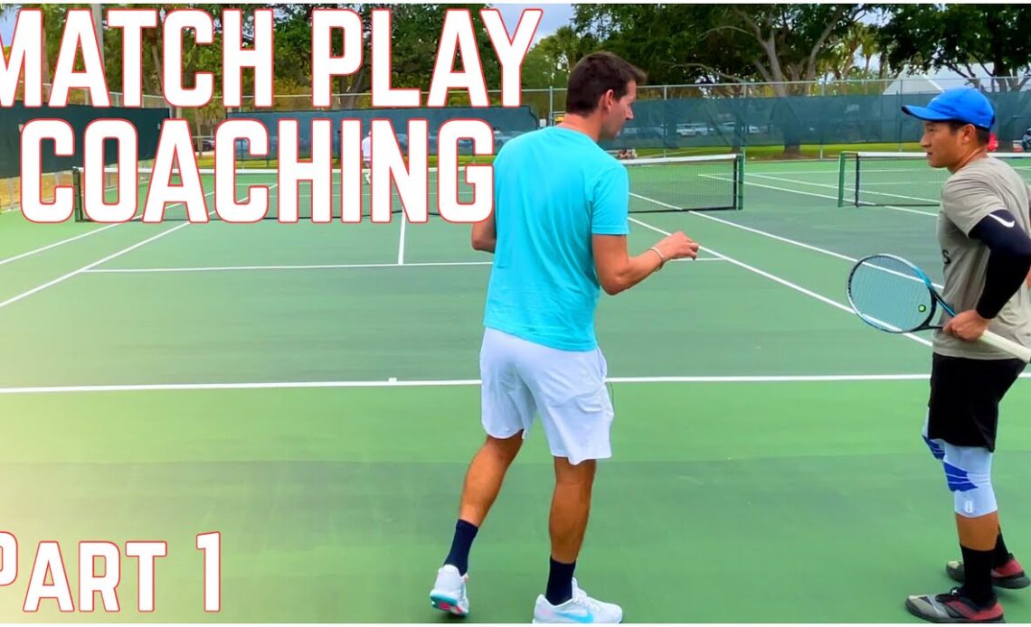 Coaching my Students During Tennis Match Play | Part 1 Alec