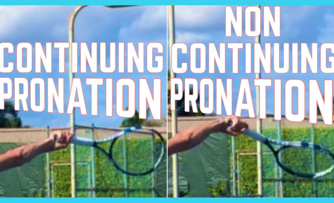 Continuing Pronation vs Non-Continuing Pronation On The Serve (2019)