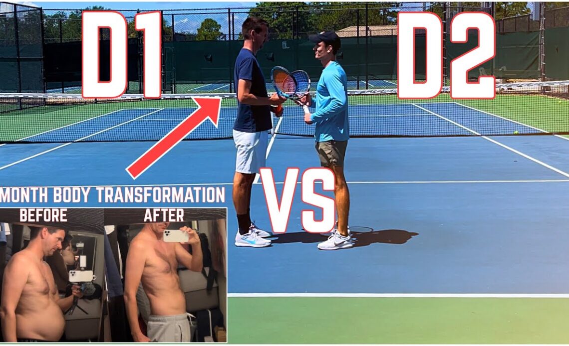 D1 Player vs D2 Player | Nick’s 2 Month Tennis Body Transformation