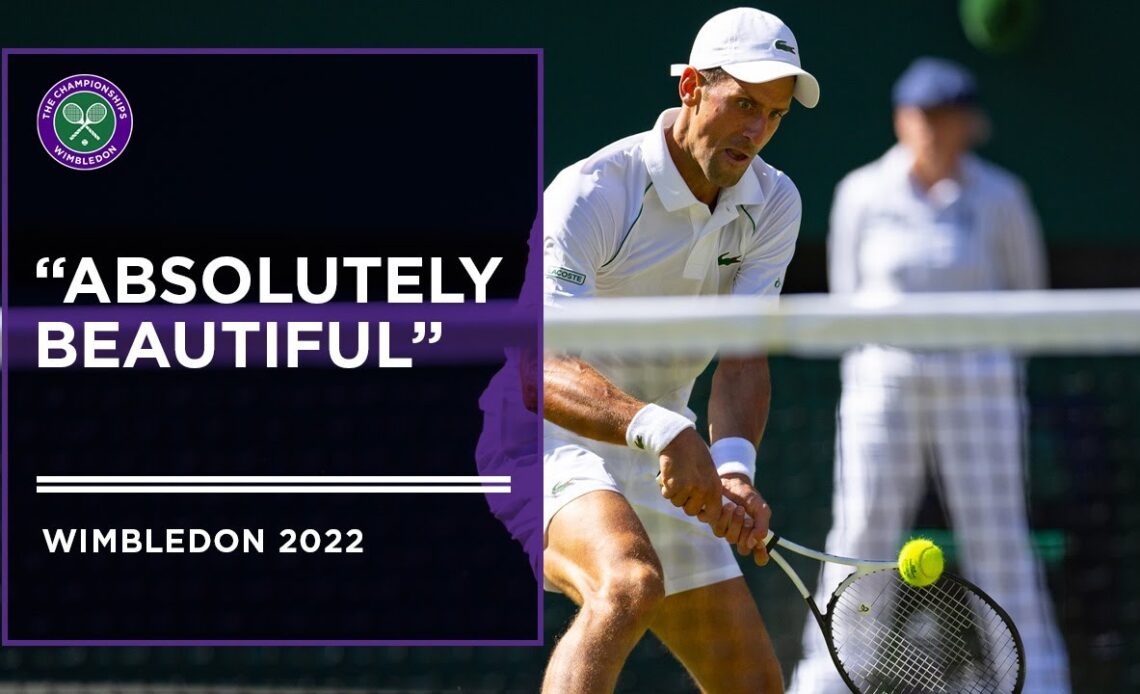 Djokovic's Terrific Half Volley | Wimbledon 2022