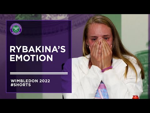 Elena Rybakina's Wimbledon Emotion #shorts
