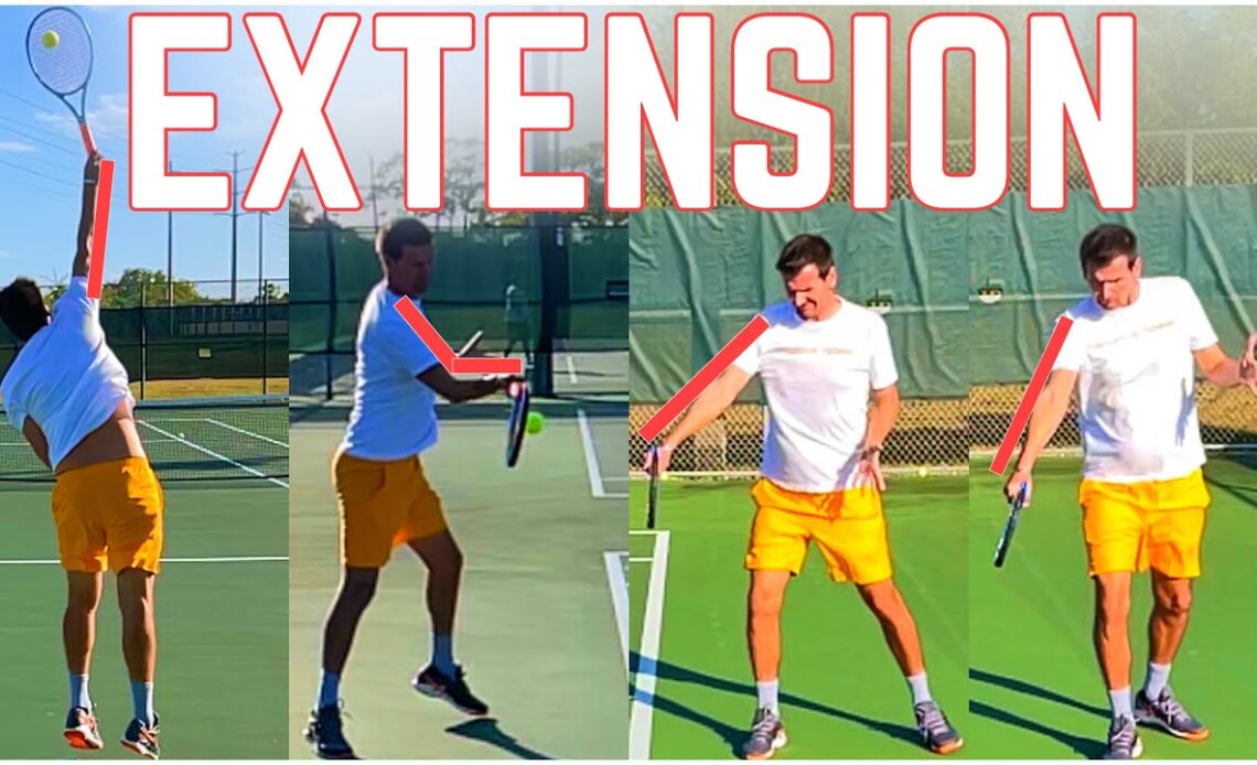 Extension on the Forehand, One-Handed & Two-Handed Backhand, Backhand Slice, Volley & Serve