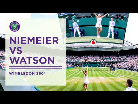 Jule Niemeier vs Heather Watson | Wimbledon Uncovered in 360° | Wimbledon 2022