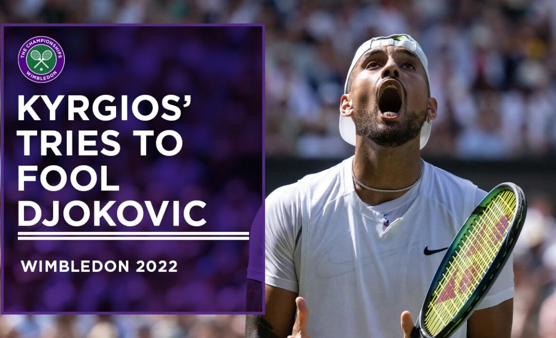 Kyrgios Tries to Fool Djokovic with Fake Underarm | Wimbledon 2022