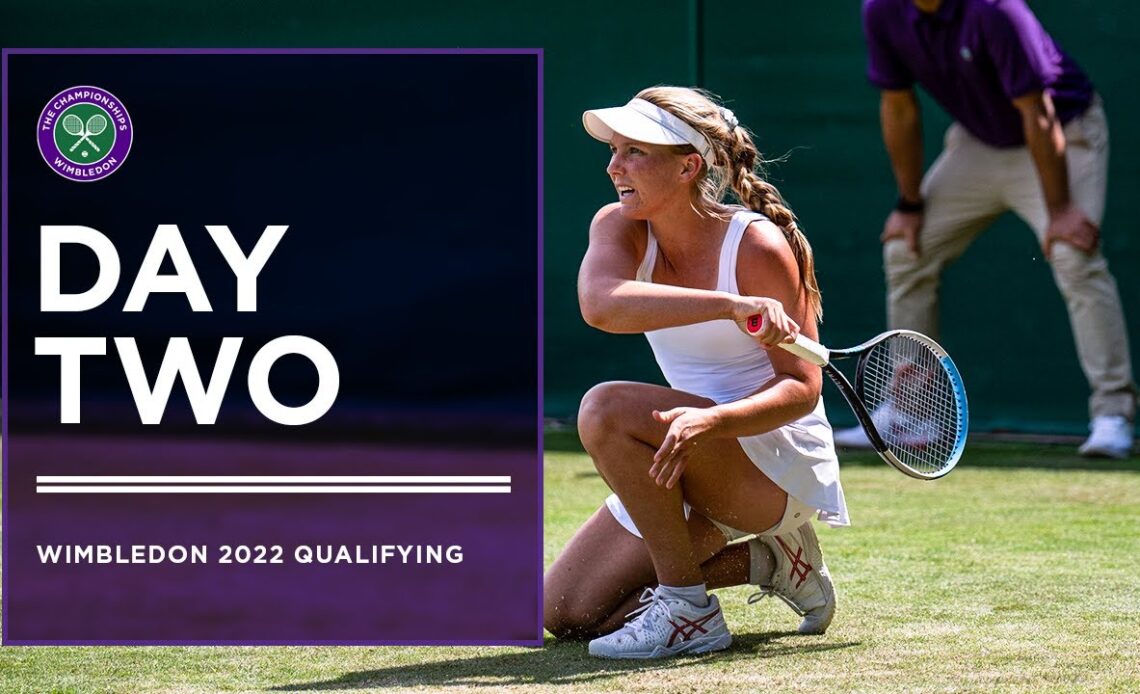 LIVE: Wimbledon Qualifying 2022 - Day Two