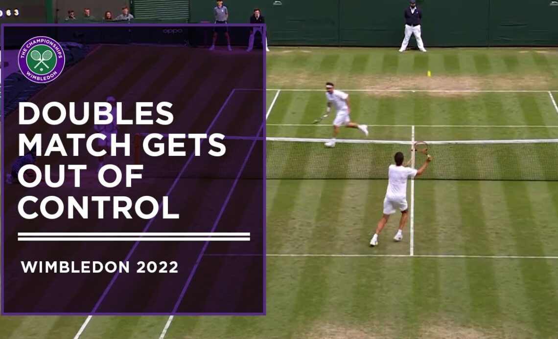 Legends Transform Doubles into Hilarious Game of Around the World | Wimbledon 2022