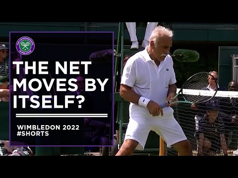 Mansour Bahrami and the Moving Wimbledon Net #shorts
