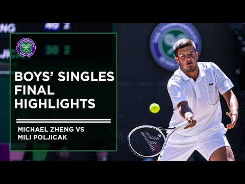Michael Zheng vs Mili Poljicak | Boys' Singles Final Highlights | Wimbledon 2022