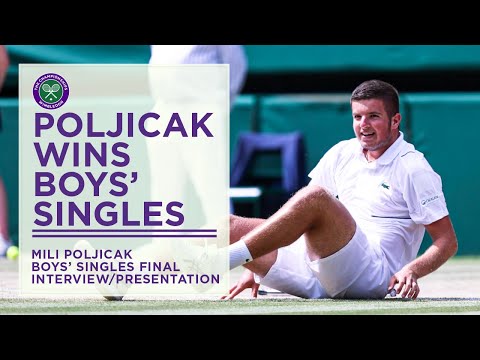 Mili Poljicak Wins Boys' Singles | Final Post-Match Interview | Wimbledon 2022