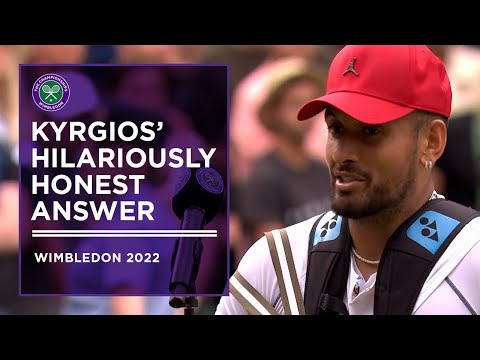 Nick Kyrgios' Hilarious Wimbledon Honesty #shorts