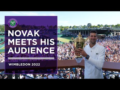 Novak Djokovic Meets his Wimbledon Crowd | Wimbledon 2022