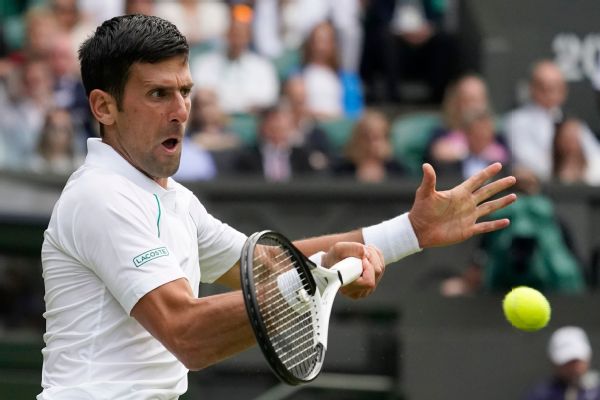 Novak Djokovic cruises into fourth round at Wimbledon; John Isner sets career ace mark