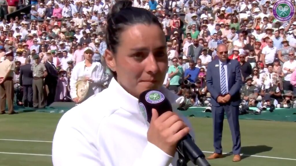 Ons Jabeur has emotional speech after losing final