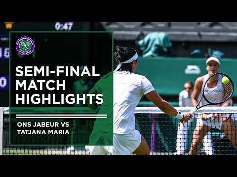 Ons Jabeur vs Tatjana Maria | Match Highlights | Wimbledon 2022