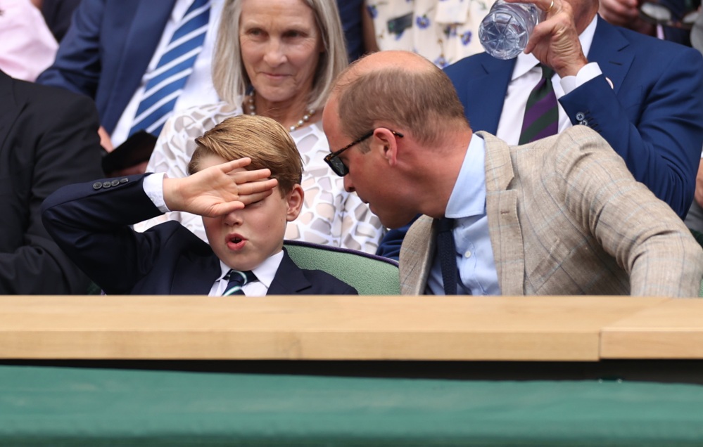 Prince George had all the emotions Sunday at Wimbledon.