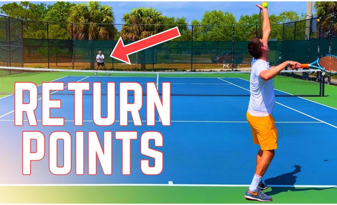Return of Serve Point Play Coaching with Shamir | 4.5 NTRP Tennis Lesson