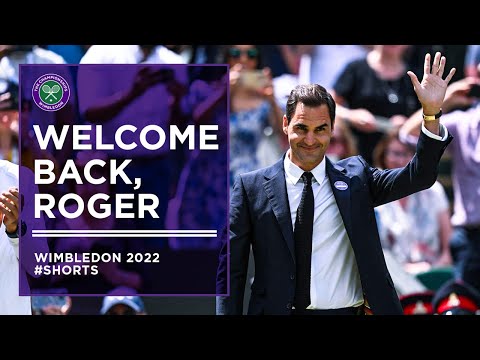 Roger Federer Returns to Centre Court #shorts