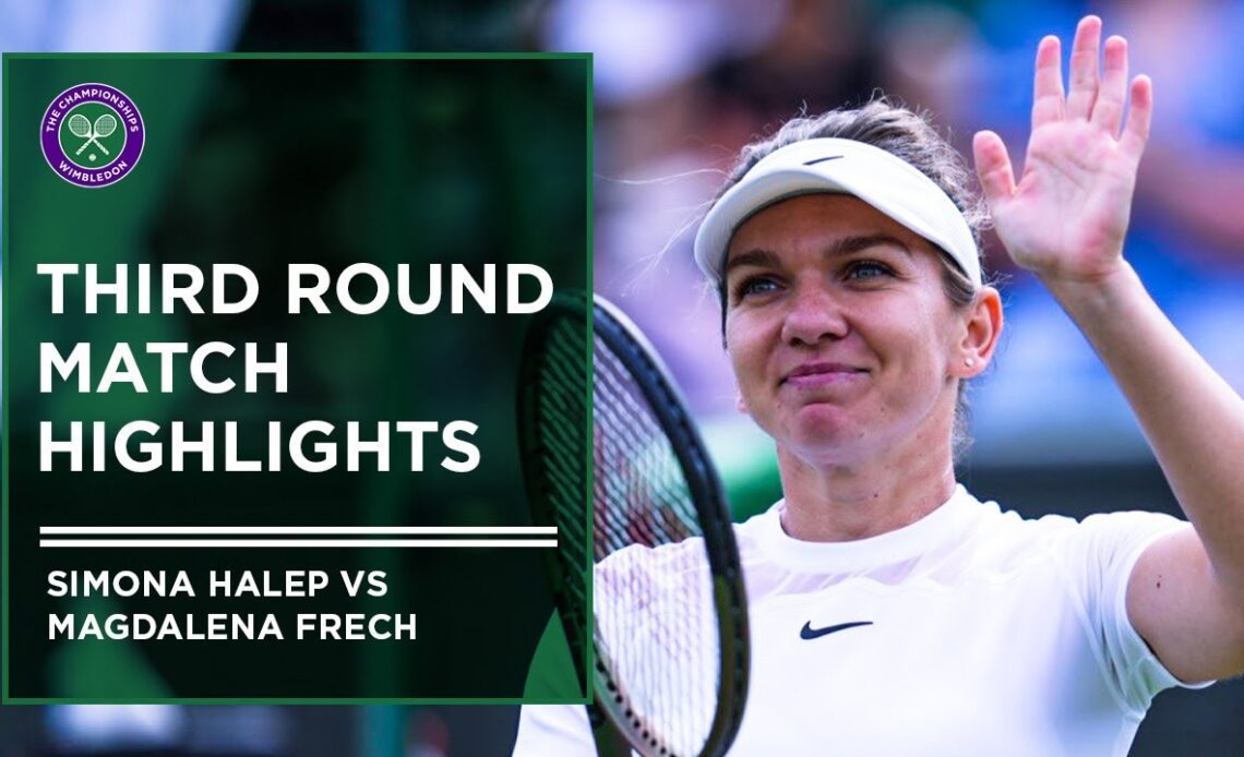 Simona Halep vs Magdalena Frech | Match Highlights | Wimbledon 2022