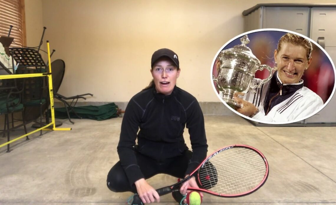 Stay At Home Tennis Exercises: Steffi Graf Footwork Drill
