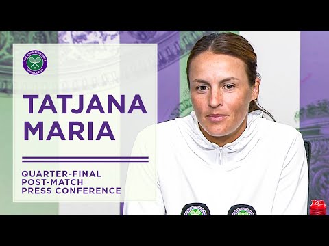 Tatjana Maria Quarter-Final Press Conference | Wimbledon 2022