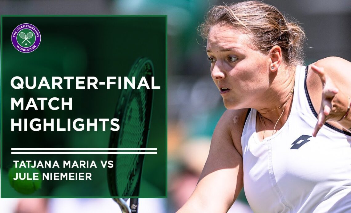 Tatjana Maria vs Jule Niemeier | Match Highlights | Wimbledon 2022