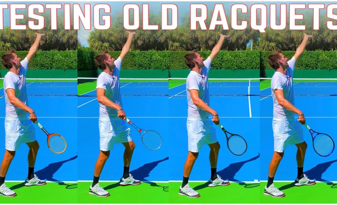 Testing Old Tennis Racquets | Borg Donnay Allwood, Wilson T 3000, Dunlop Max 200g, Prince Graphite