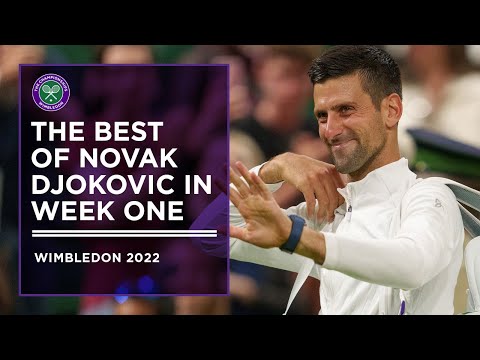 The Best of Novak Djokovic in Week One | Wimbledon 2022