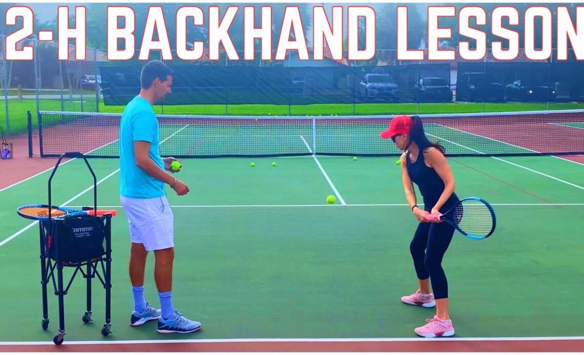 Two-Handed Backhand Tennis Lesson with Anna