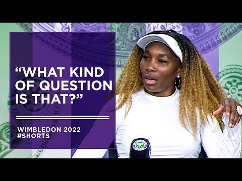 Venus Williams' hilarious reaction to journalist's Wimbledon question #shorts