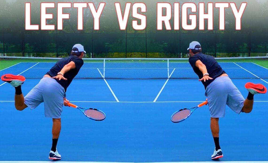Why the Left Handed Tennis Serve is Better