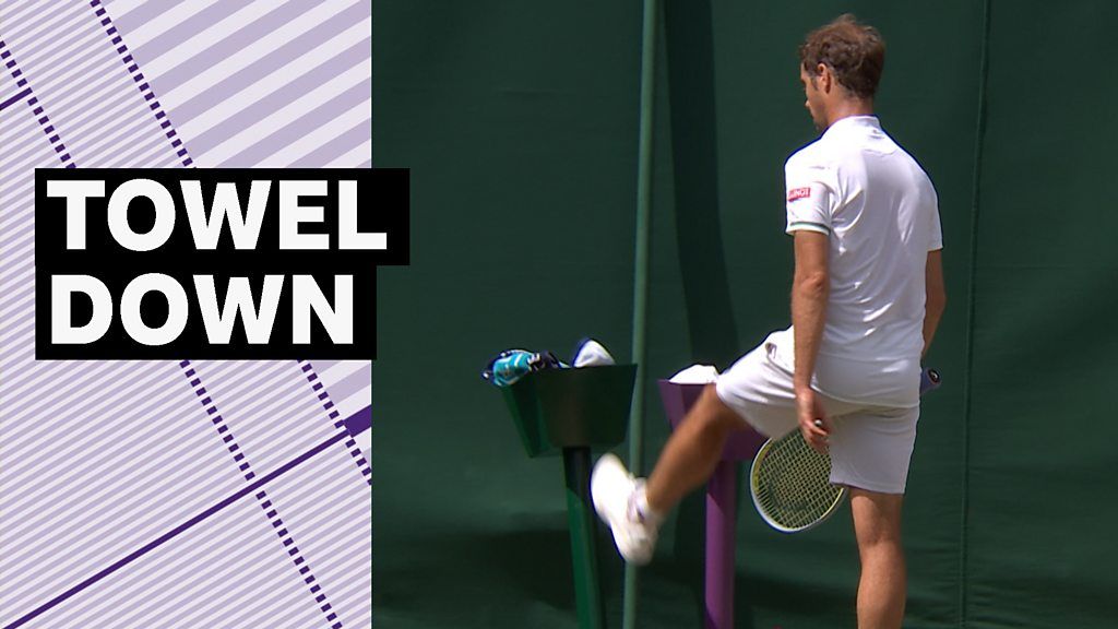 Wimbledon 2022: Richard Gasquet kicks towel box after Botic van de Zandschulp lob
