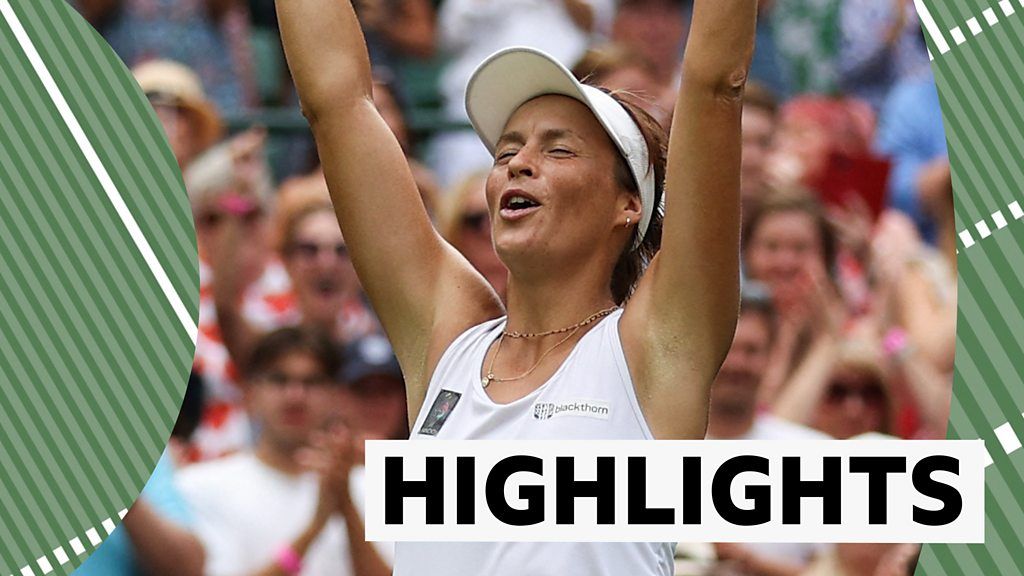 Wimbledon 2022: Tatjana Maria beats Jule Niemeier to reach first Grand Slam semi-final