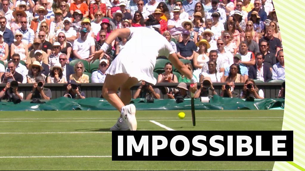 Wimbledon 2022: Watch Ons Jabeur hit 'impossible' shot against Tatjana Maria