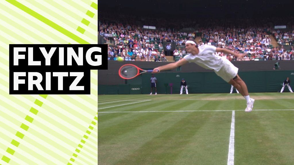 Wimbledon 2022: Watch Taylor Fritz dive to win point against Jason Kubler