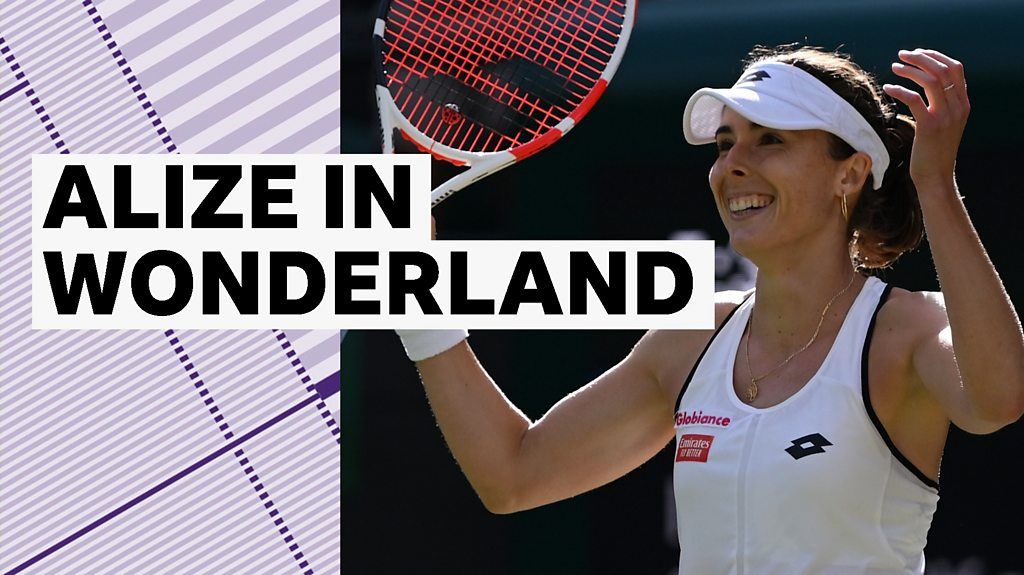 Wimbledon: Alize Cornet's best shots as she beats title favourite Swiatek