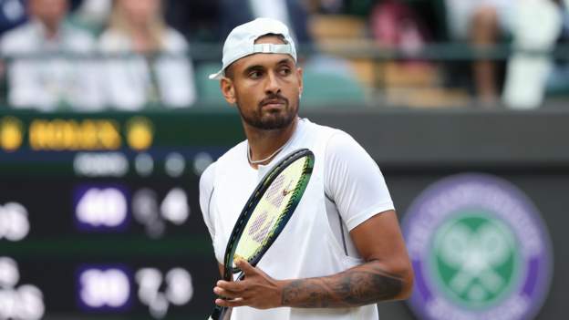 Wimbledon: Nick Kyrgios prepares for Centre Court, with Rafael Nadal later on Monday