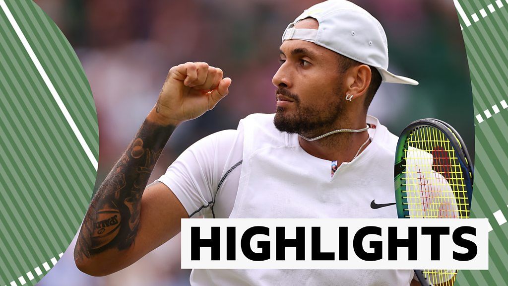 Wimbledon: Nick Kyrgios reaches semi-final as he beats Cristian Garin