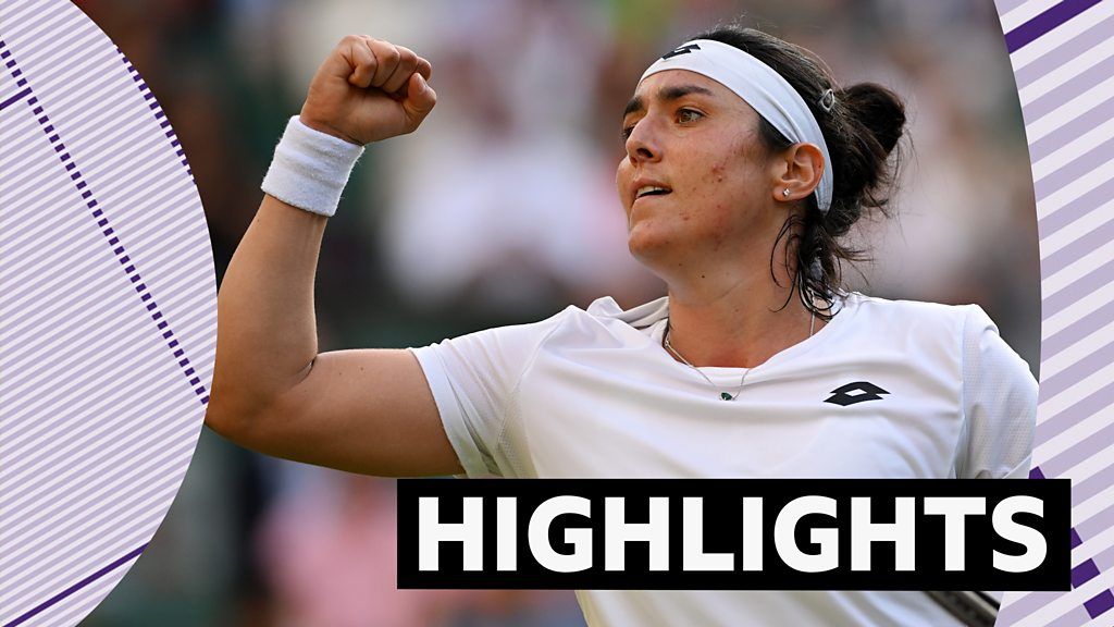 Wimbledon: Ons Jabeur beats Marie Bouzkova to reach Grand Slam semi-final for first time