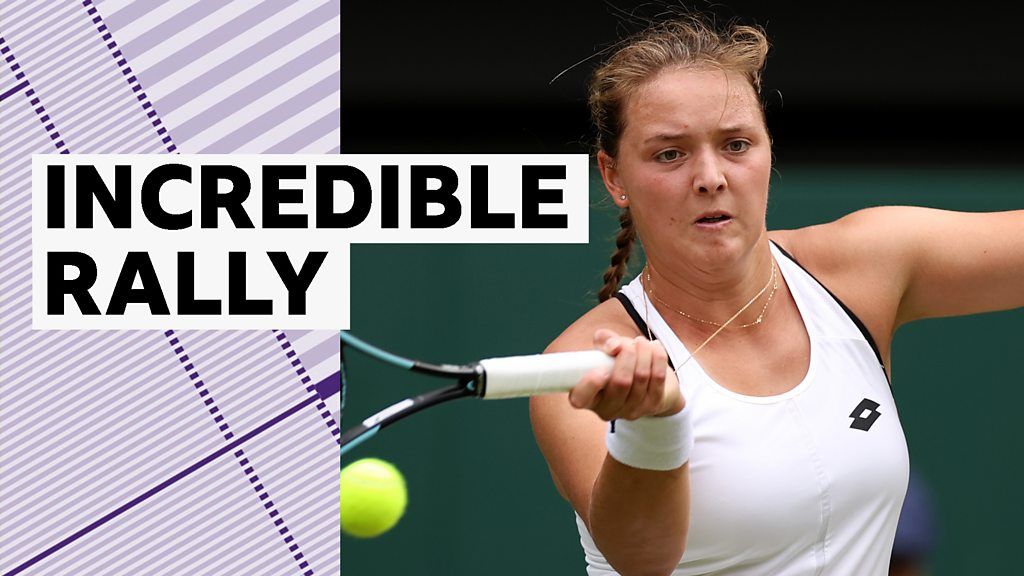 Wimbledon: Watch incredible rally between Jule Niemeier and Heather Watson on Centre Court