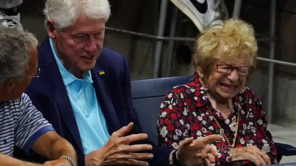 Bill Clinton, Dr. Ruth watched together