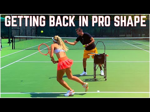 Getting Ema Back Into Pro Level Tennis Shape