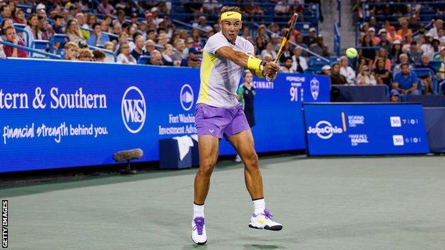 Rafael Nadal at the Cincinnati Open