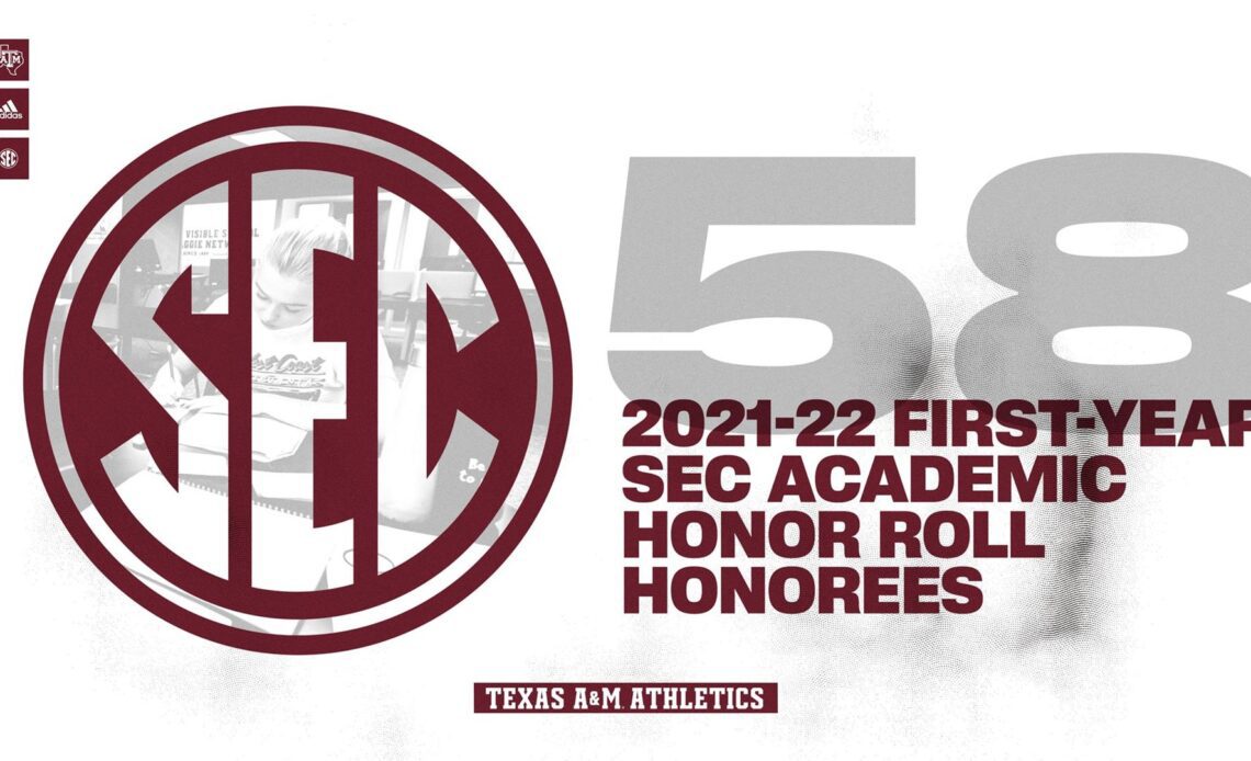 58 Aggies Earn First-Year SEC Academic Honor Roll Recognition - Texas A&M Athletics