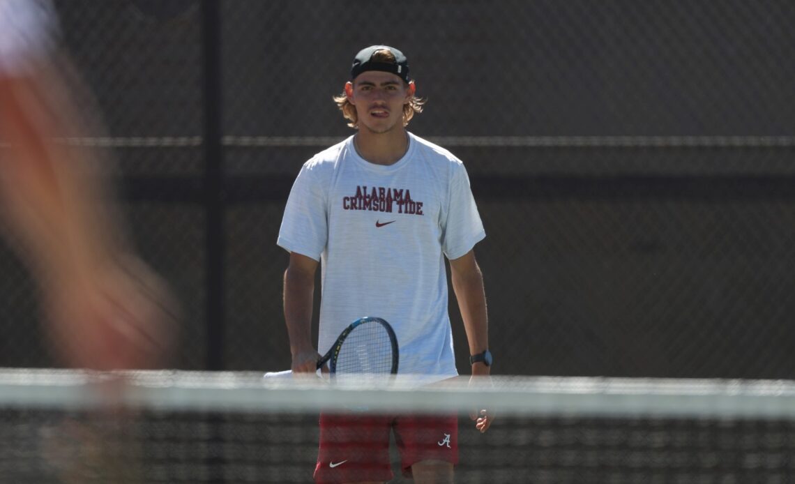 Alabama Men’s Tennis Finishes Day One of Alabama Four-In-The-Fall