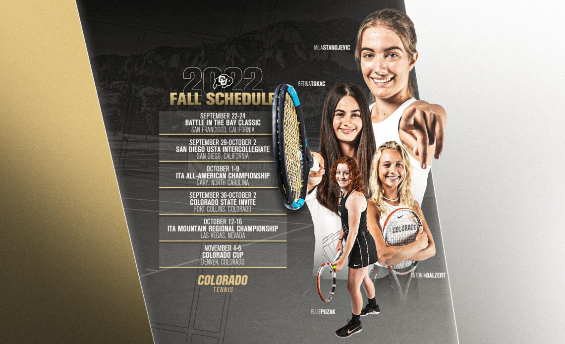 Buffaloes Release Fall Schedule - University of Colorado Athletics