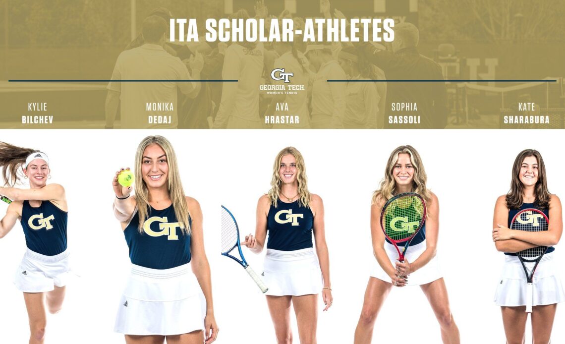 Five Jackets Tabbed ITA Scholar-Athletes – Women's Tennis — Georgia Tech Yellow Jackets