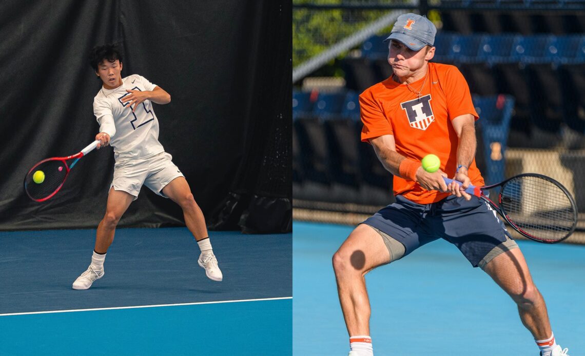 Heck, Clark Advance in Doubles, Brown Moves on in Singles Play